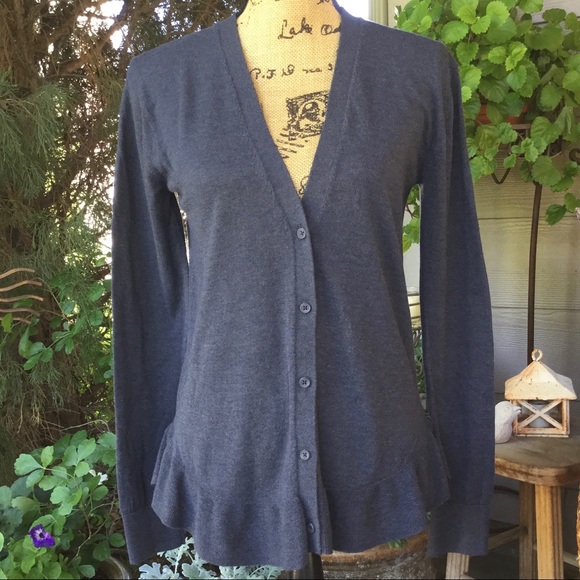 hinge Sweaters - Hinge Ruffle Hem Cardigan